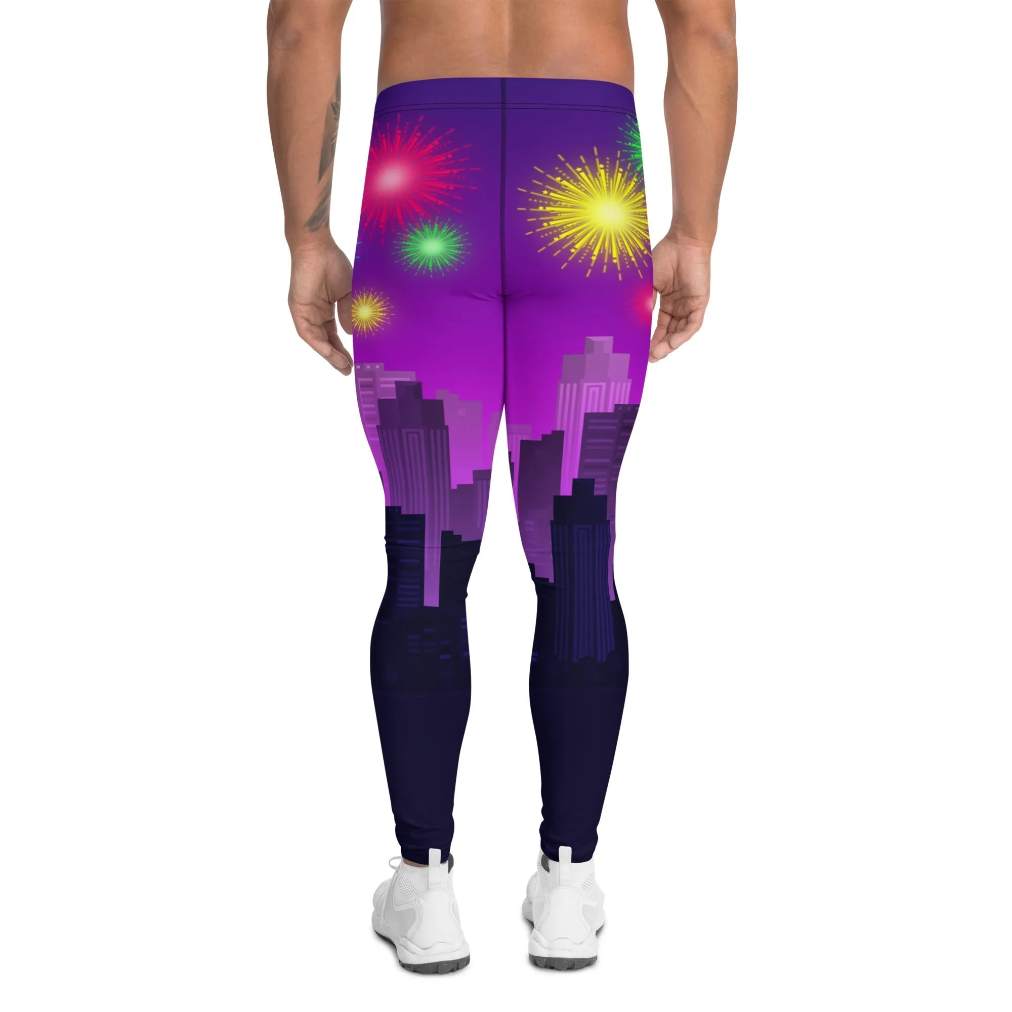New Year City Men's Leggings